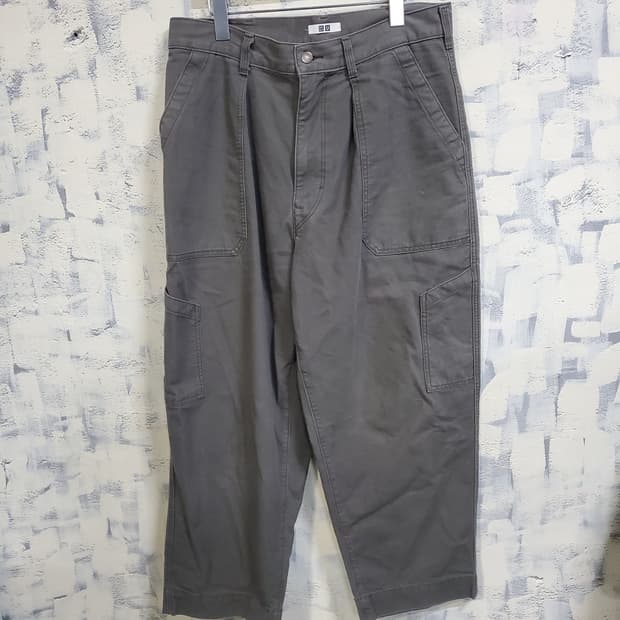 유니클로X U 와이드 팬츠 