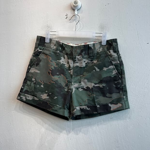 디키즈 카모플라쥬 쇼츠 반바지 우먼즈