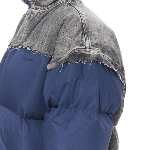 발렌시아가 데님 레이어드 패딩 자켓 48