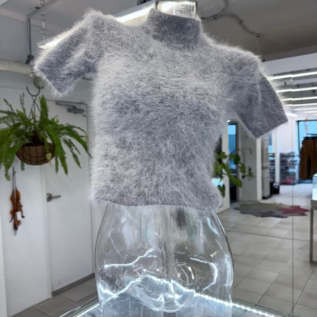 angora turtleneck halfsleeve