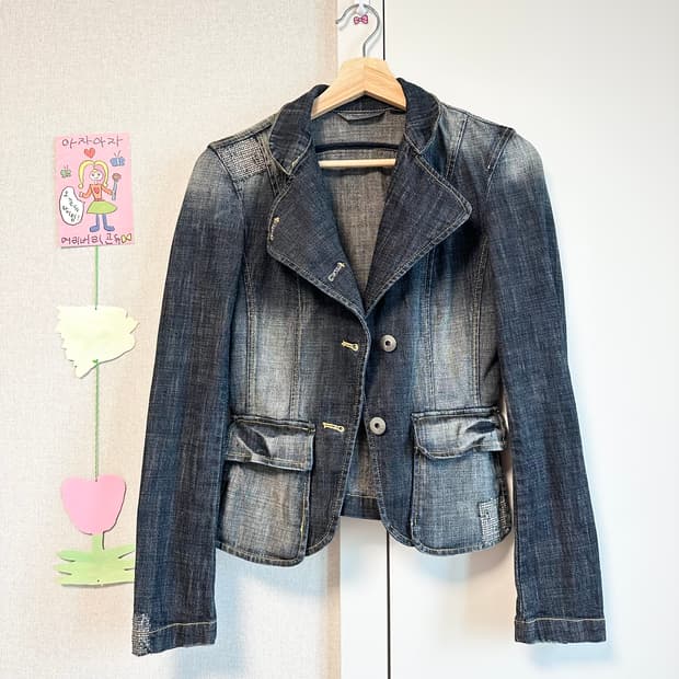 Armani 아르마니 알마니 데님 청자켓 
