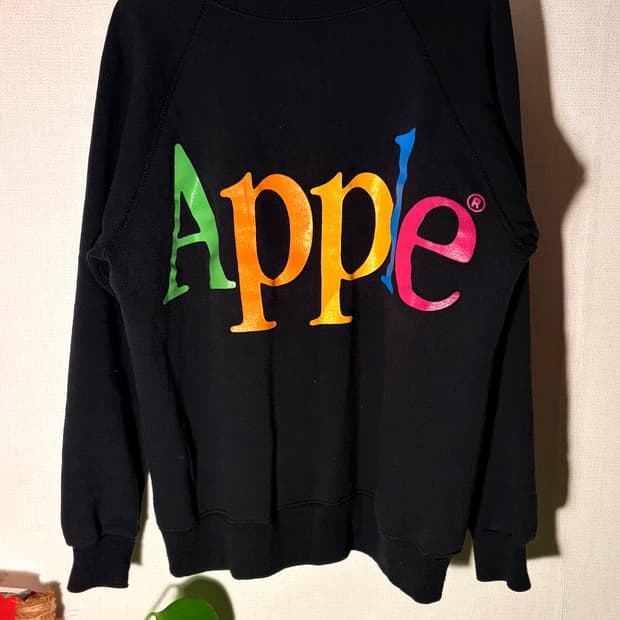 빈티지 애플 스웻 90s apple