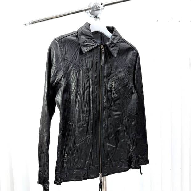 Evolution pig skin biker jacket