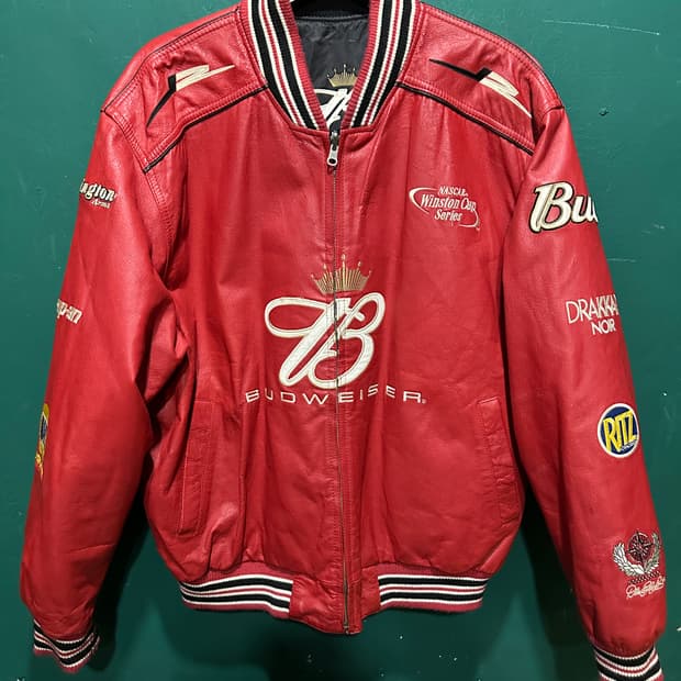 HASE 제프해밀턴 리버시블 레더 블루종자켓 XL