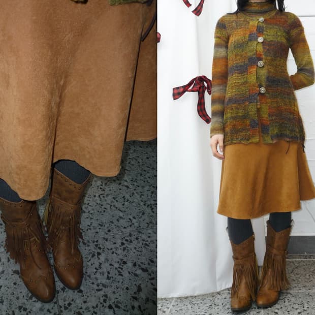 hippie mood flare midi skirt