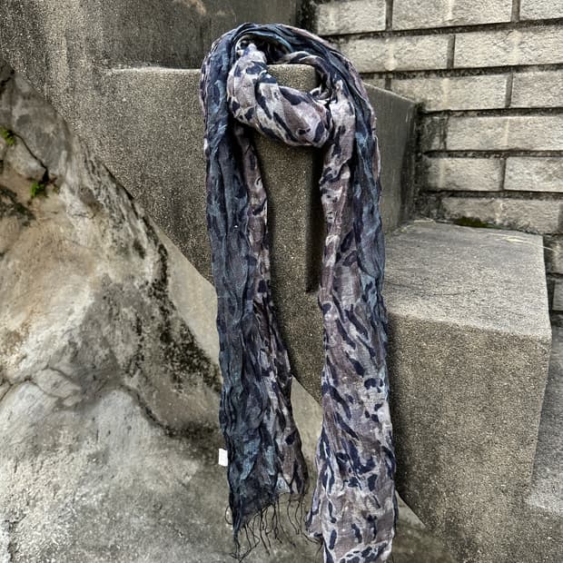 Vintage brown leopard scarf