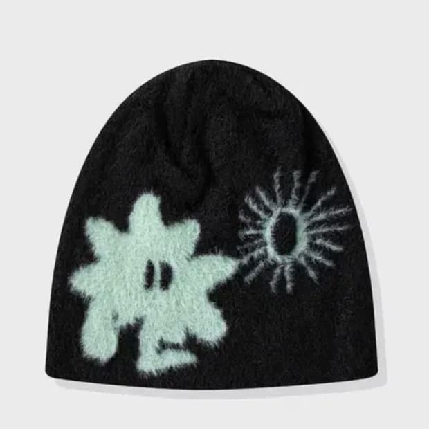 썬러브 비니 Cali Shaggy Beanie Black