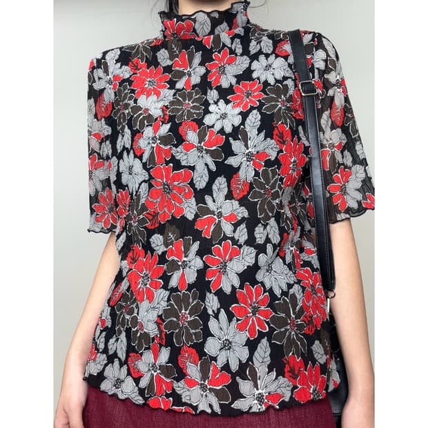 빈티지 오리엔탈 블라우스