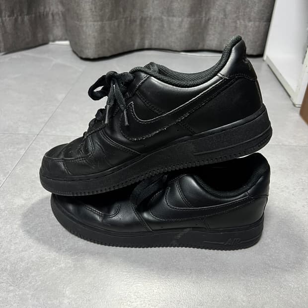 나이키 에어포스1 블랙 로우 올검 250