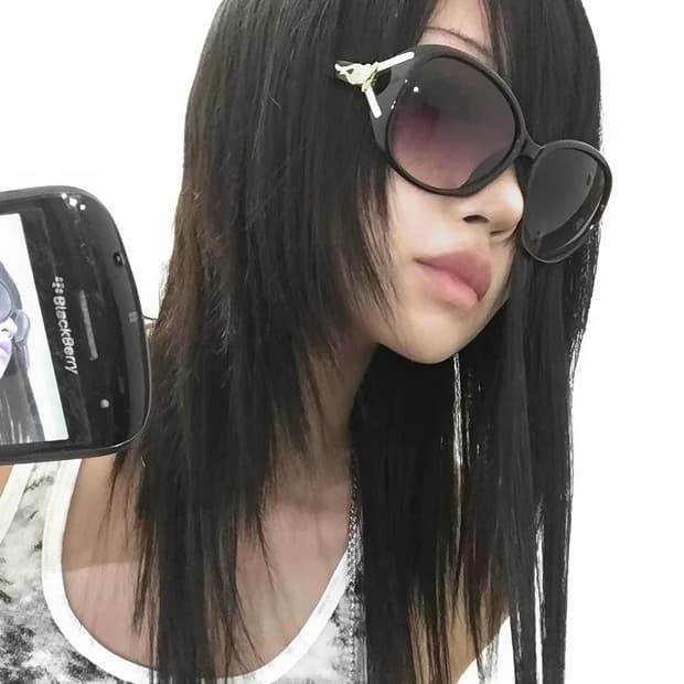 Y2K 오버사이즈 버터플라이 선글라스