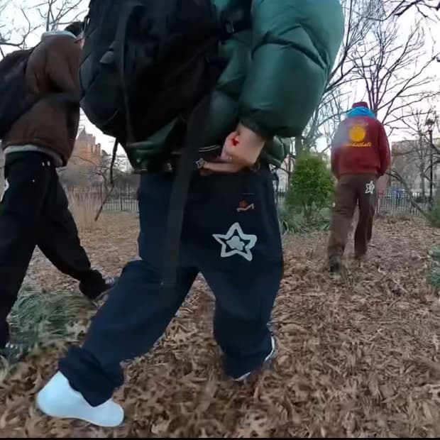 스타팀 바지 네이비