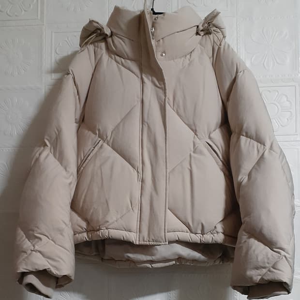 보브 구스 숏패딩 