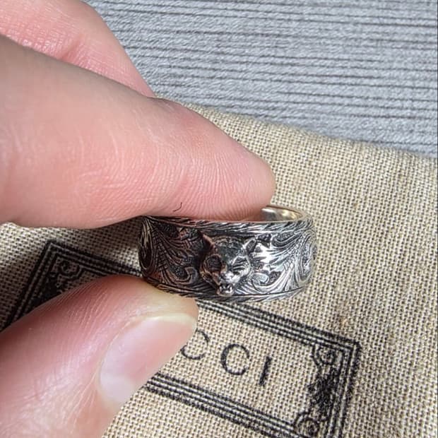 구찌 펠린헤드 반지 23호