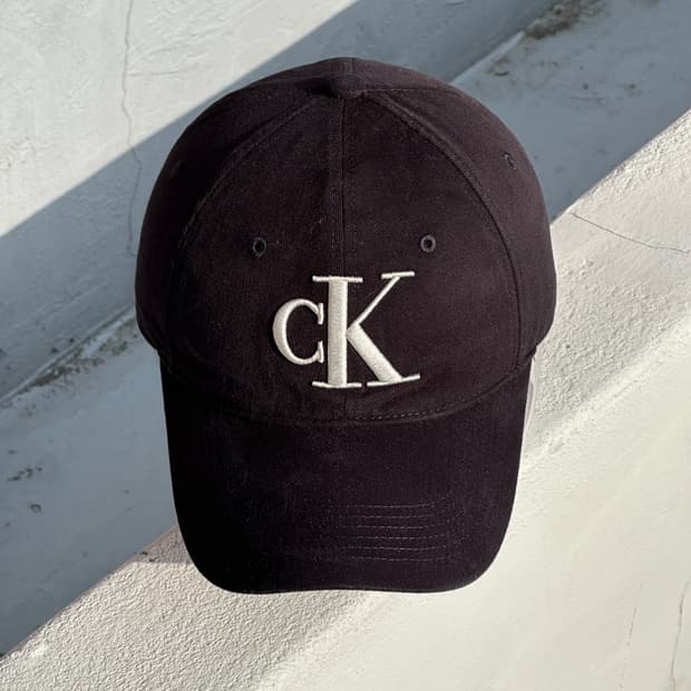 [M-L] 캘빈클라인 CK 로고 블랙 볼캡 모자