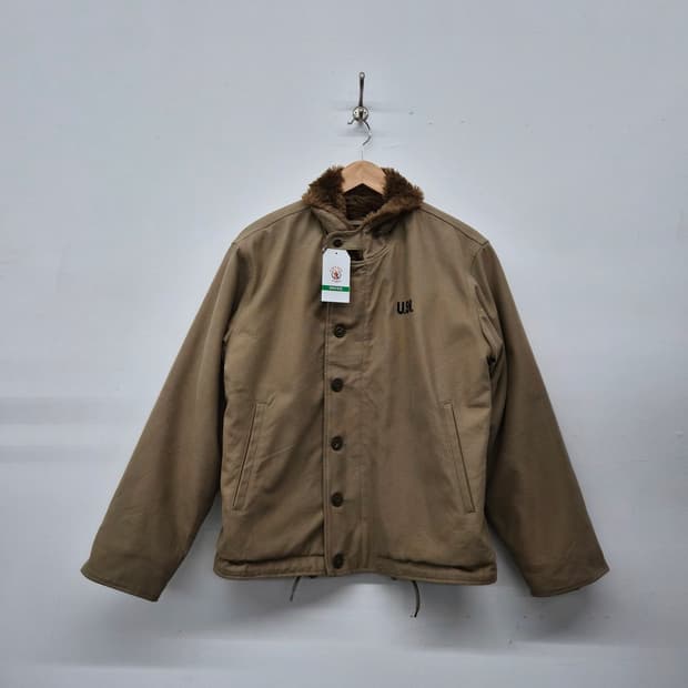 카키 U.S.A 퍼 카라 자켓 남성 L