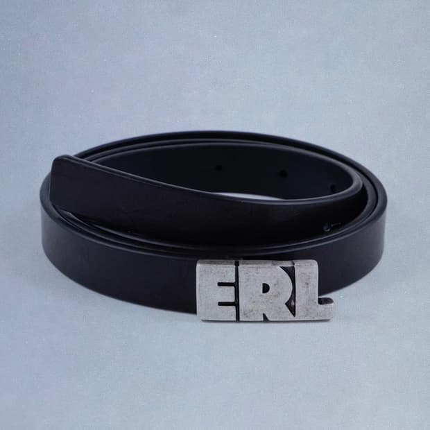 F/ERL 스키니 로고 벨트