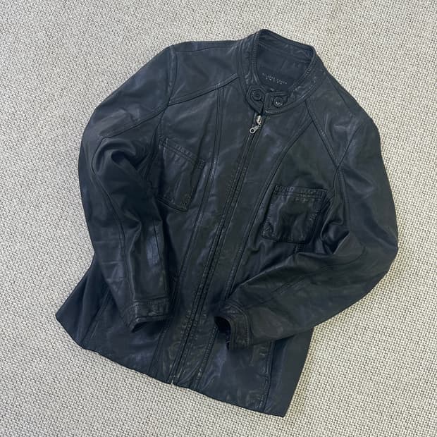 77 실베르꼬쉬 가죽 레더자켓 0414D