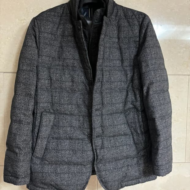 코오롱 브렌우드 지오투) 헤링본 구스다운 자켓