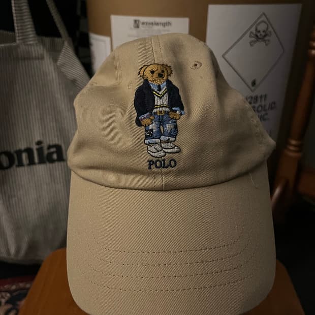 폴로 베어 볼캡 베이지