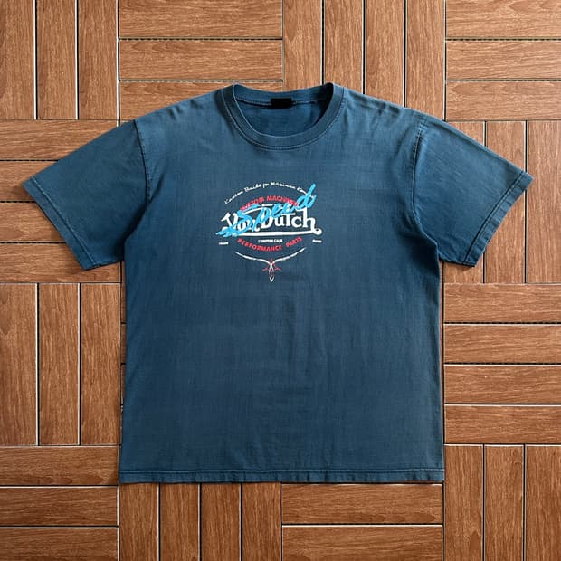 Von Dutch cotton printing washed 1/2 tee