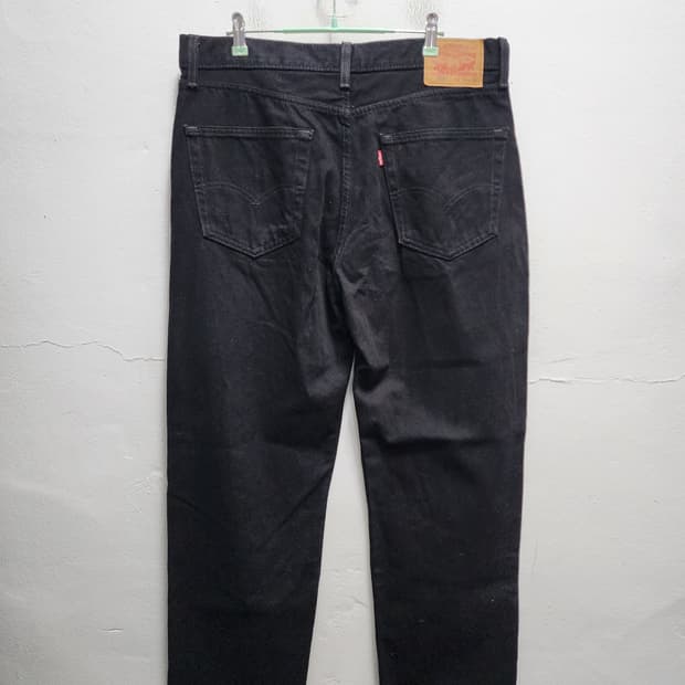 리바이스 550 블랙 흑청바지