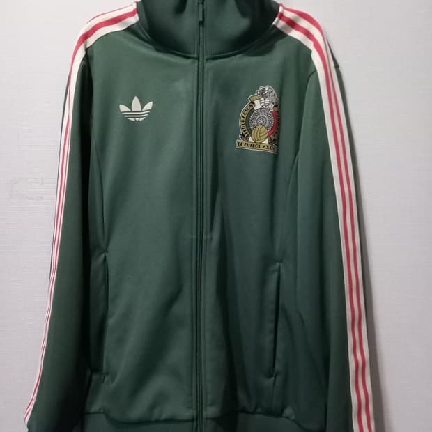 아디다스 멕시코 그린 트랙탑 저지 져지집업 105/XL