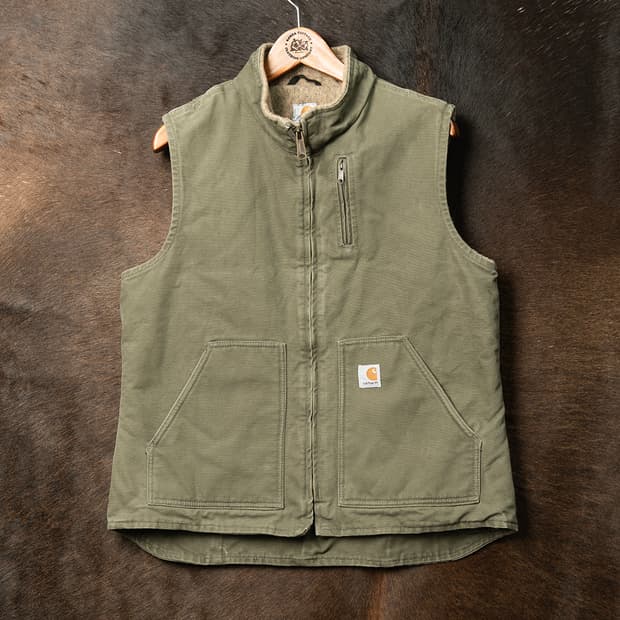 [100] 00s 칼하트 WV001 쉐르파 라이닝 모크넥 베스트 