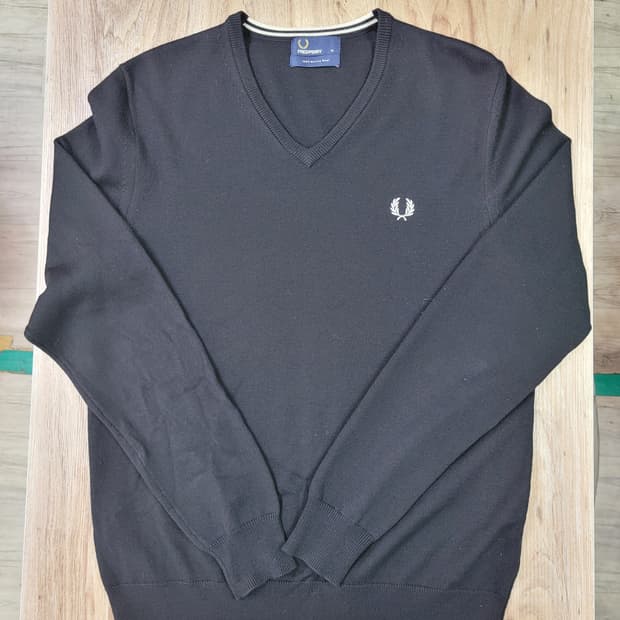 FRED PERRY 프레드페리 메리노울 100% 니트 스웨터