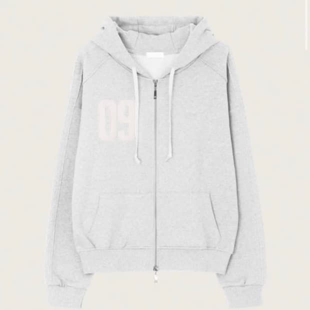 클리시어 09 후드집업 멜란지