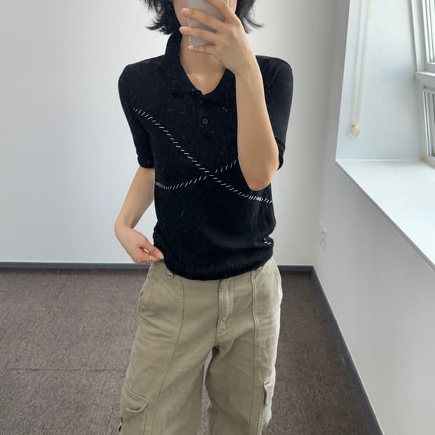 Matin Kim 마땡킴 반팔 니트 