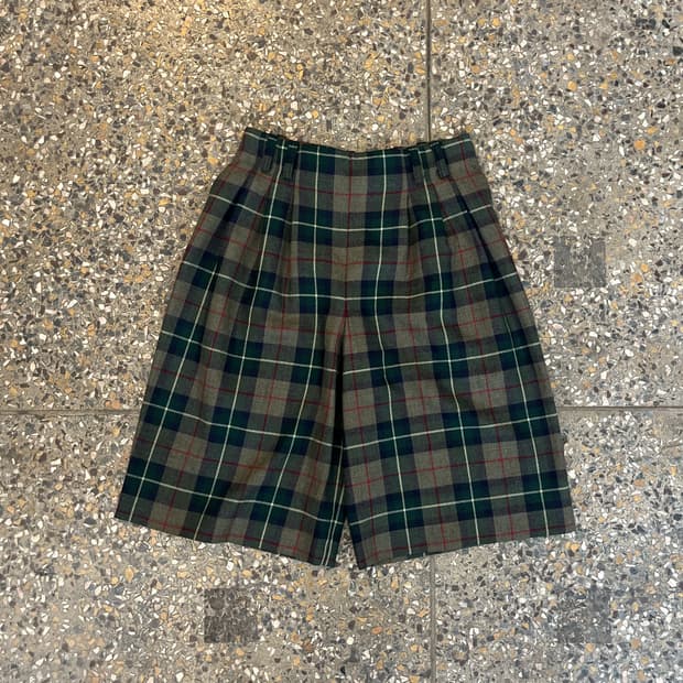 (made in germany) McDavid 체크 버뮤다팬츠