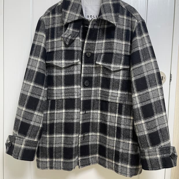 솔리드옴므 체크 자켓