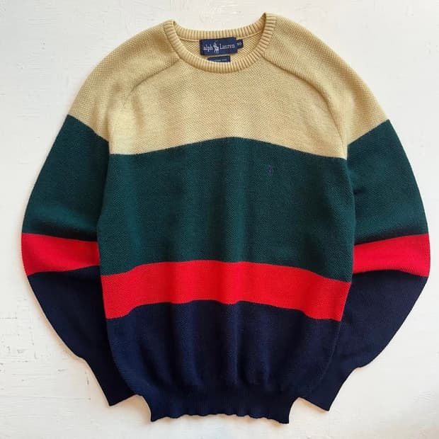 90's 폴로 랄프로렌 멀티컬러 스웨터