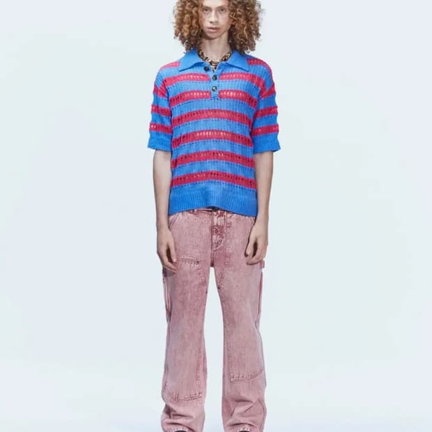 앤더슨벨 버블 폴로 니트 XL