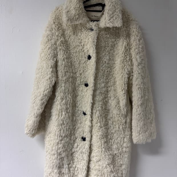 여성 re fleur 리플레르 뽀글이 퍼 코트