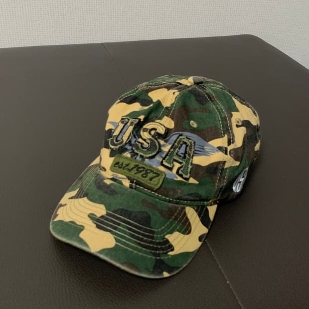 밀리터리 카모 캡