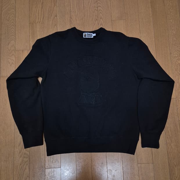 (정품) 베이프 컬리지 맨투맨 L (명품 남자 여자 티셔츠 후드)