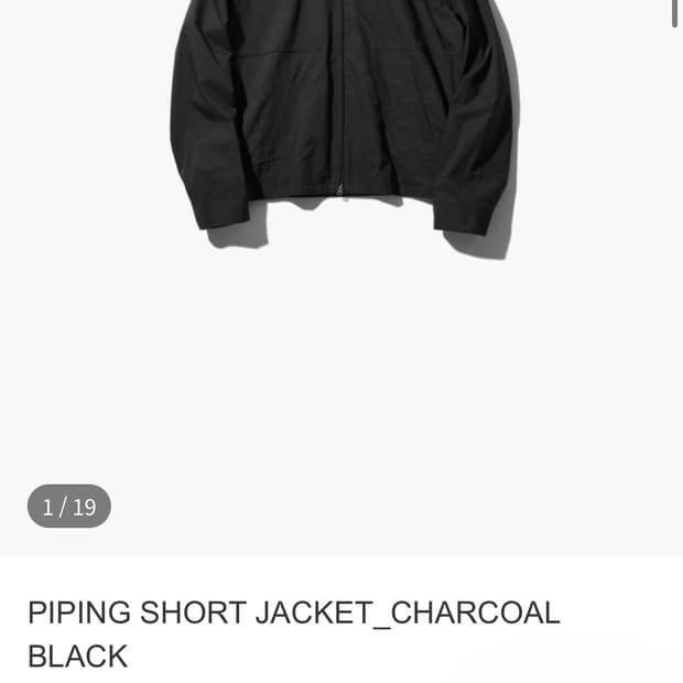 PIPING SHORT JACKET 1size