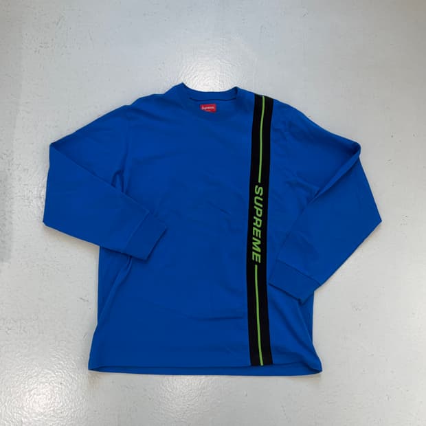 2018 F/W Supreme vertical logo stripe 