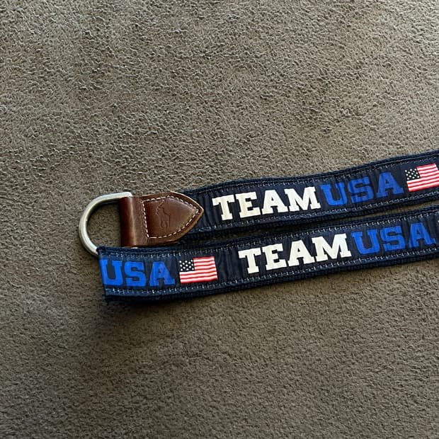 폴로 랄프로렌 블루 팀 USA 오픈 벨트 미시착 처분 