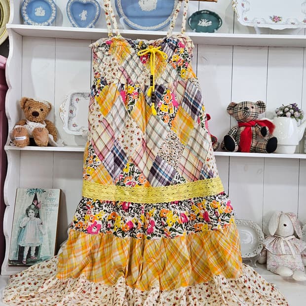 패치워크 원피스