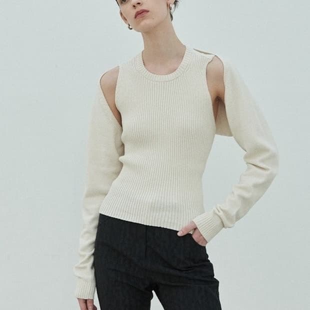 볼레로 레이어드 니트