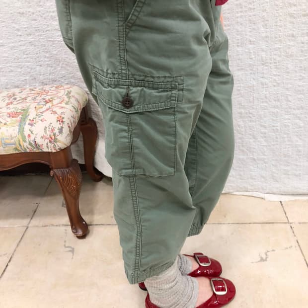 Mint pocket midi pants