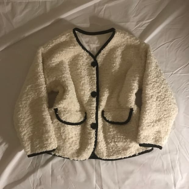 양털 뽀글이 누빔 아우터