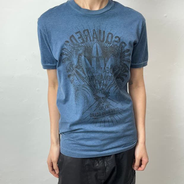 Dsquared2 16ss Chic Dan Fit Graphic T-Sh