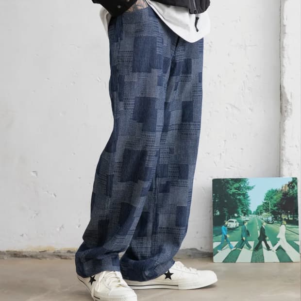 엑스톤즈 젬마 패널 데님 팬츠 M