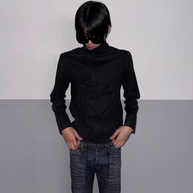 The Viridi-Anne 사선 jacket