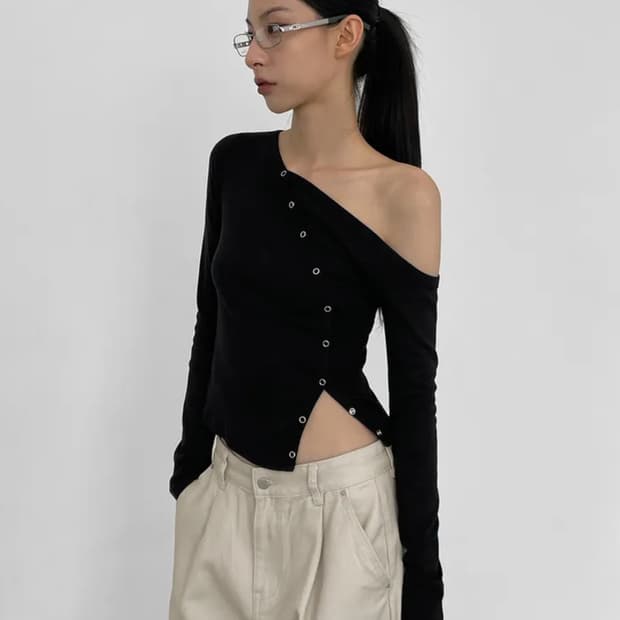 단종) 블랙업 스냅 버튼 언발티