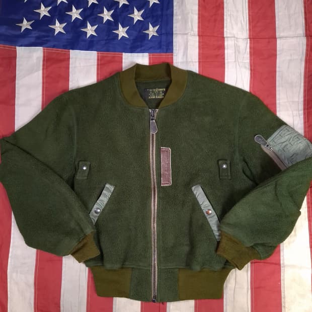 오리지날 캡클로징사 폴라텍 후리스 MA-1 항공자켓