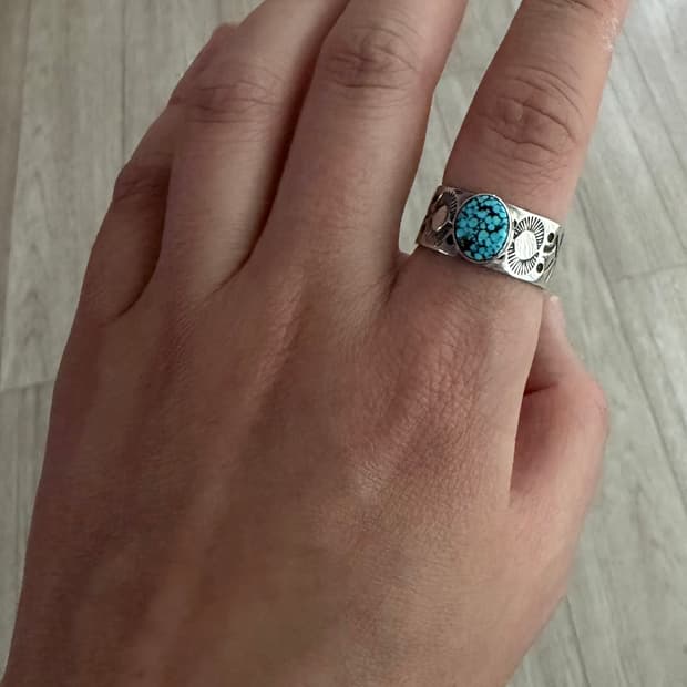 실버 터키석 반지 native american indian ring 반지